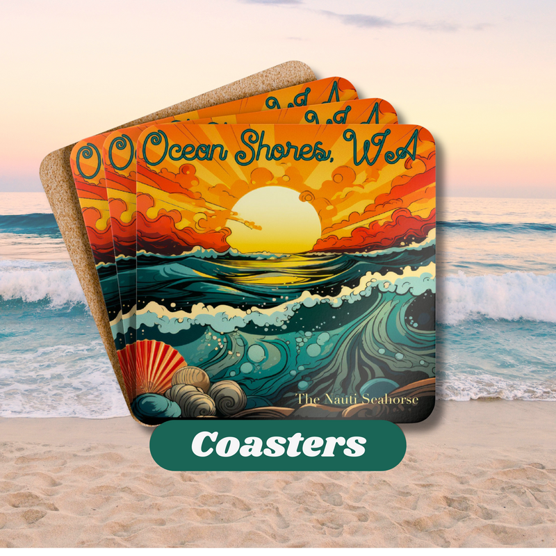 Ocean Shores Seascape Bar Coaster