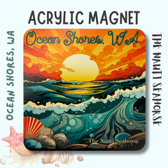Ocean Shores Seascape Fridge Magnet

Elevate your beach vibes with our Ocean Shores Seascape Fridge Magnet. Featuring a stunning seascape with vibrant orange and blue-green hues, this magnet will transport you to the coastal town of Ocean Shores, WA. The perfect addition to your fridge for a touch of seaside charm.

Durable magnets can be used as fridge, desk, or decorative magnets.

Each magnet is a 2"x 2" square with a 5 mm-thick transparent acrylic top
