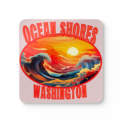 Ocean Shores Sunrise Bar Coaster