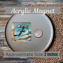 Ocean Shores Heron Fridge Magnet

Add a touch of whimsy to your kitchen with the Ocean Shores Heron Fridge Magnet. This playful blue heron magnet captures the serenity of the Washington coastline, showcasing the graceful bird in flight. Perfect for nature lovers and coastal decor enthusiasts.

Each magnet is a 2"x 2" square with a 5 mm-thick transparent acrylic top.
