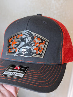 Go Buck Wild Trucker Hat – Richardson 112 in Charcoal/Orange or 112PFP Realtree Edge/Neon Orange