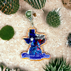 Texas Between the Ears Series Keychain