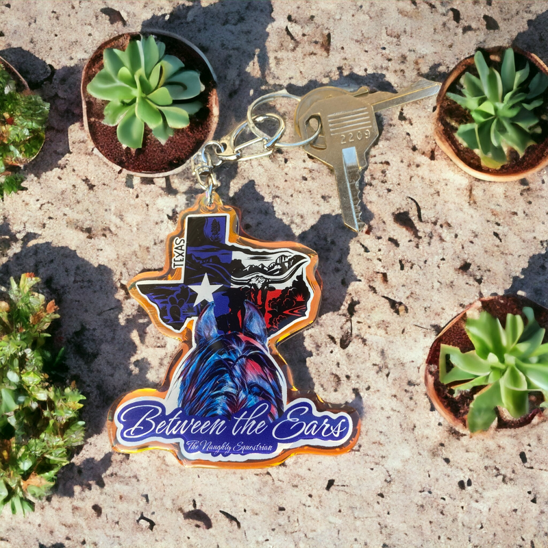 Texas Between the Ears Series Keychain