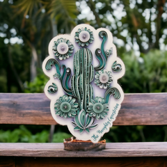 Cactus Sticker, Western Decal
