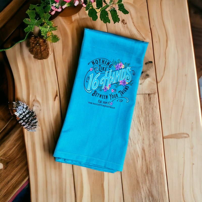 The Naughty Equestrian Wholesale Boutique Supplier 16 Hands Equestrian Country Western Cotton Kitchen Tea Towel