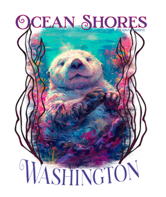 Ocean Shores Otter Sticker