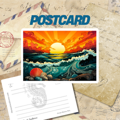 Seascape Postcard, 5x7 Glossy Collectibles