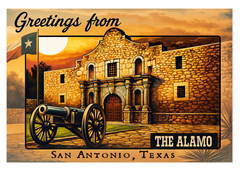 Greetings from The Alamo, Texas City Postcards, Historic San Antonio, 5x7 Glossy Collectibles