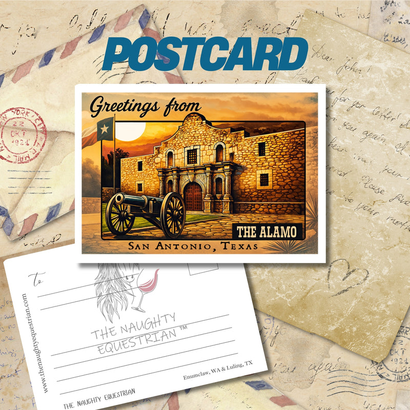 Greetings from The Alamo, Texas City Postcards, Historic San Antonio, 5x7 Glossy Collectibles