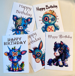 Enchanted Chickadee Birthday Cheer Greeting Card