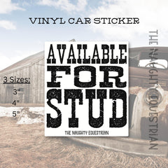 Available for Stud Sticker, Vinyl Car Decal