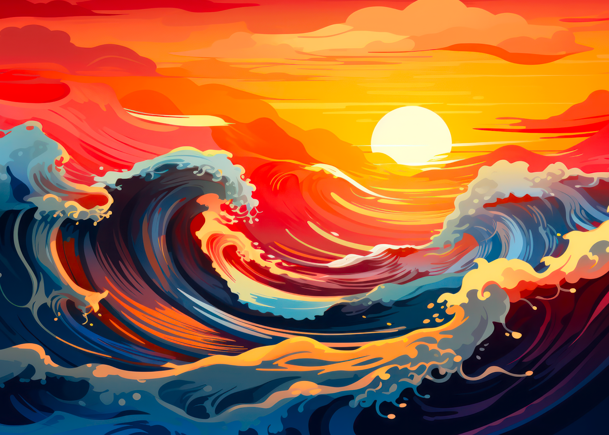 Harmony of Sun and Sea Art Print