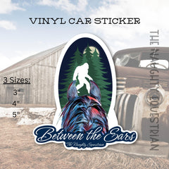 Bigfoot Between the Ears Series Sticker, Vinyl Car Decal