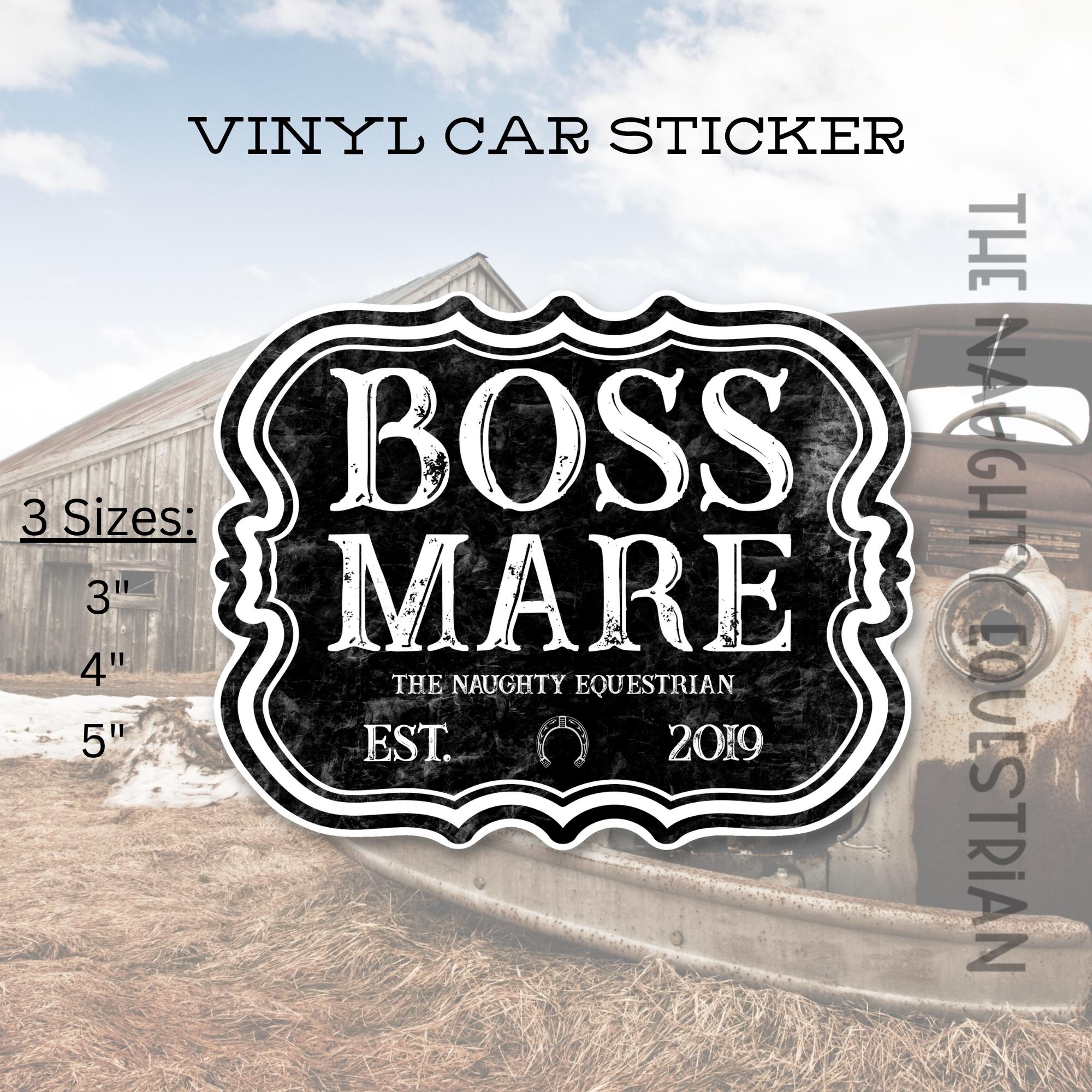 Boss Mare Sticker, Vinyl Car Decal
