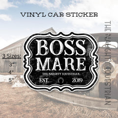 Boss Mare Sticker, Vinyl Car Decal
