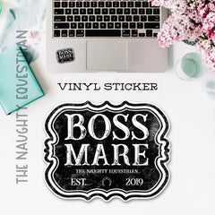 Boss Mare Sticker, Western Vinyl Decal