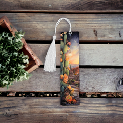 Desert At Dusk Aluminum Bookmark