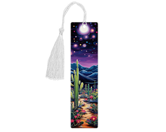 Starry Desert Sky Aluminum Bookmark