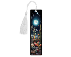 Full Moon in the Desert Aluminum Bookmark