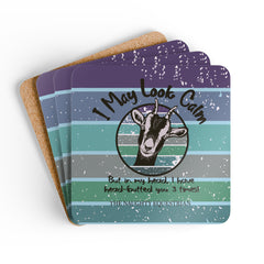 Calm Goat Farm Animal Coaster Set