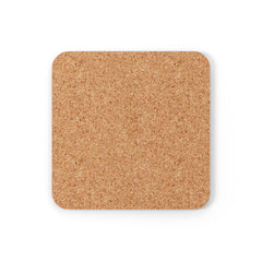 Scarlet Oasis: Red Flowering Cactus Sunrise Coaster Set