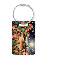 Desert Full Moon Aluminum Bag Tag for Luggage