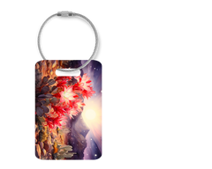 Desert Cactus Sunrise Aluminum Bag Tag for Luggage
