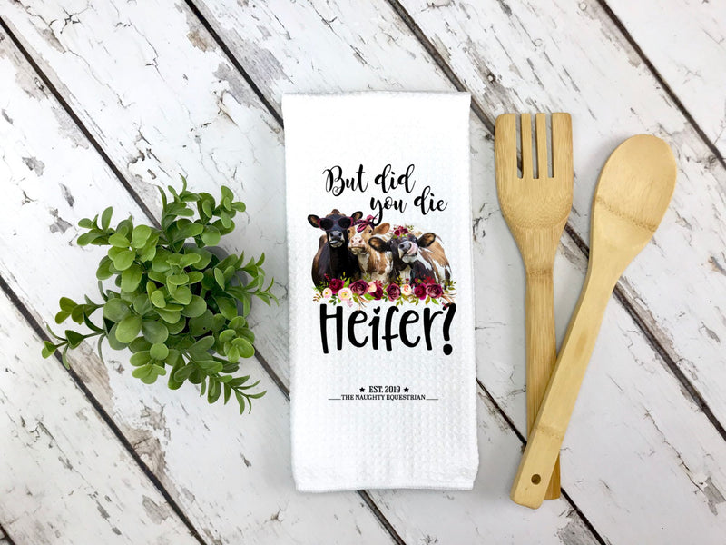 Heifer Cow Décor Kitchen Towel - The Naughty Equestrian