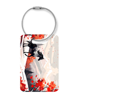 Fall Mountain Mare Aluminum Bag Tag for Luggage