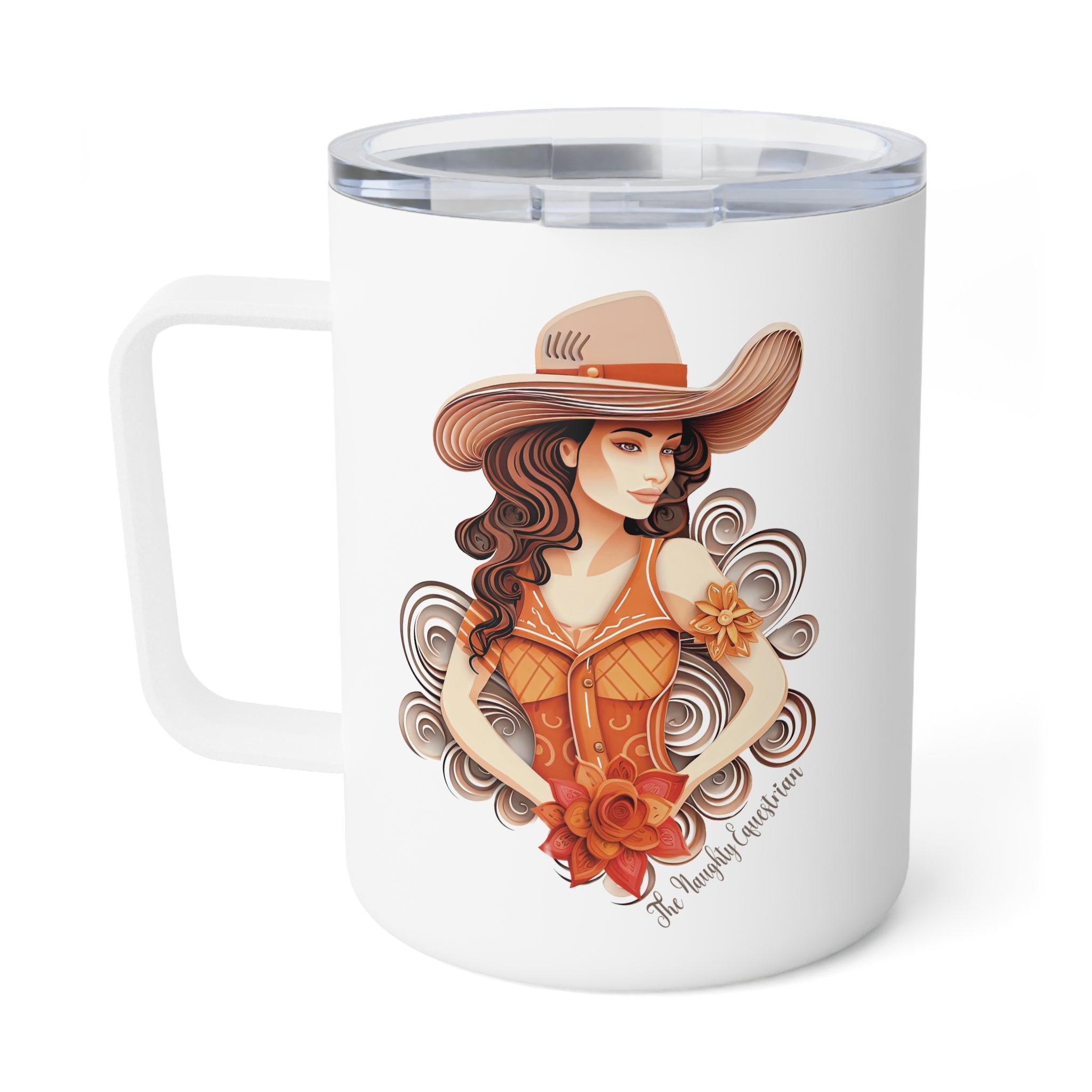 Western Style Fancy Cowgirl Mug, Camp Cup