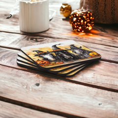 Horsey Pocus Halloween Coaster Set