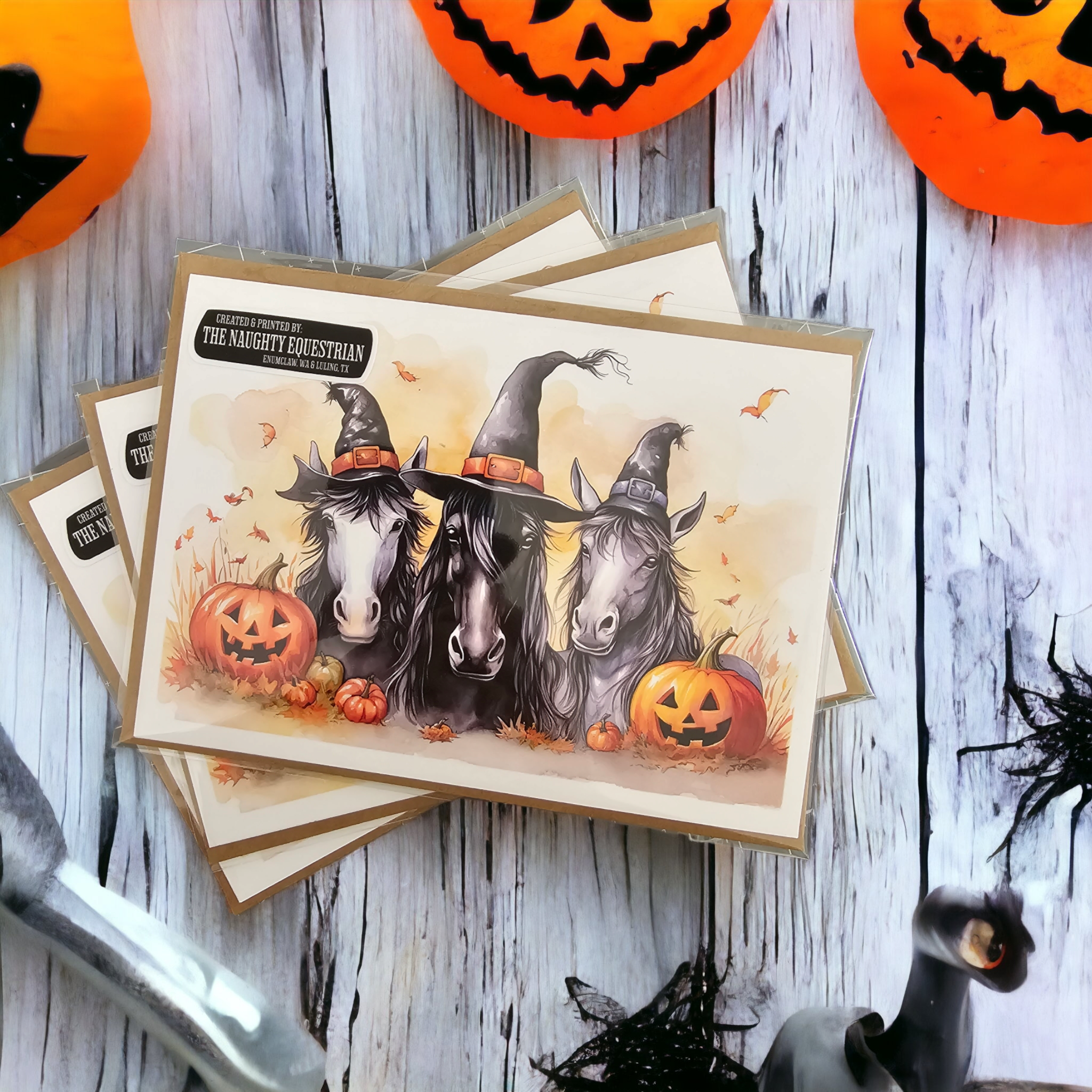 Horsey Pocus Halloween Greeting Card