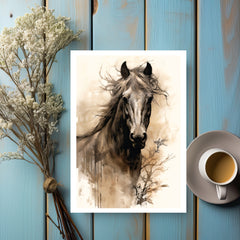 The Naughty Equestrian Wholesale Supplier Gypsy Mare Greeting Card