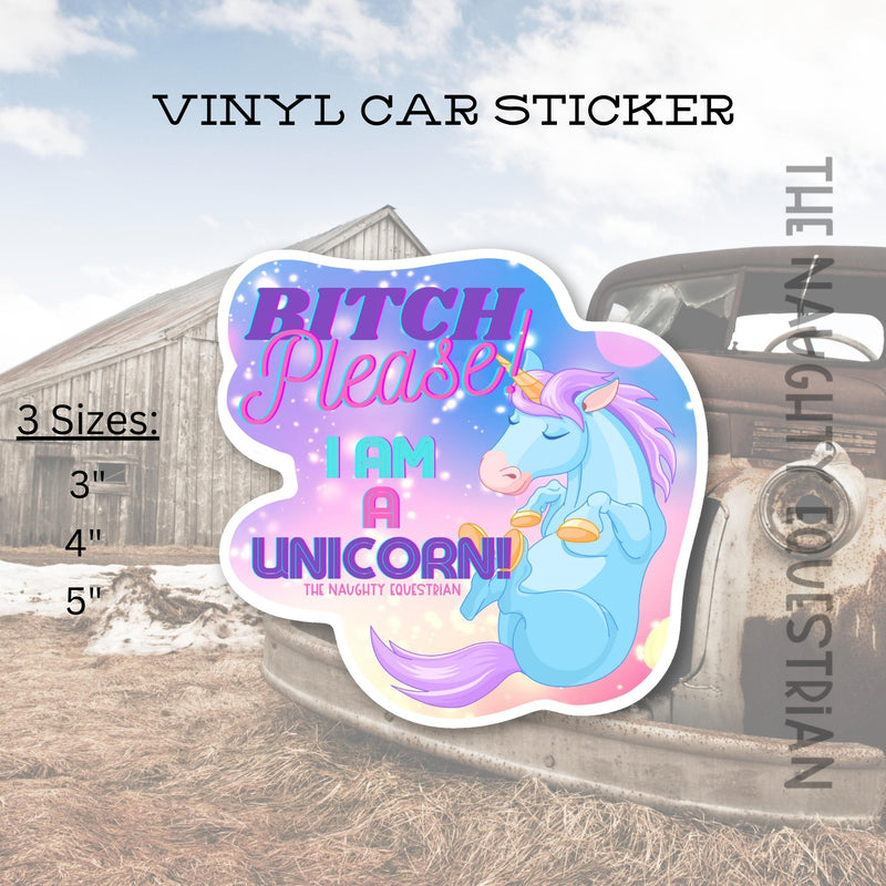 I Am A Unicorn Sticker, Vinyl Car Decal