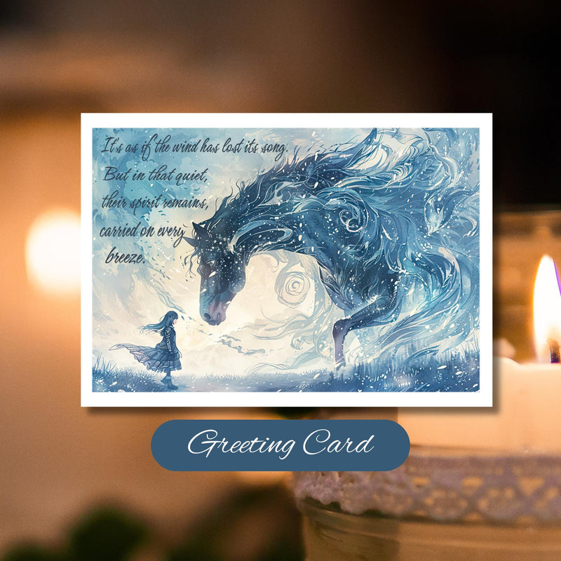 horse Sympathy card, horse loss, loss of horse, pet loss, equine loss, horse loss gifts, loss of horse card, loss of horse gift, pet loss gift, horse loss poem, horse gift, pet sympathy card, pet sympathy gift, pet loss sympathy,
