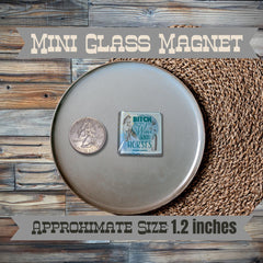 Mini Glass Magnets Buckin' Beauties Snarky Magnets