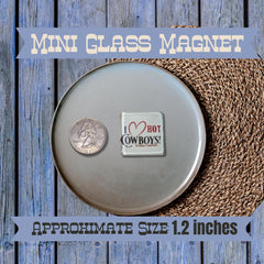 Feisty Fillies Mini Glass Magnets: Equestrian Humor, Set of 6