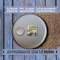 Feisty Fillies Mini Glass Magnets: Equestrian Humor, Set of 6