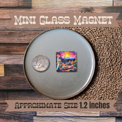 Mini Glass Magnets Prickly Pastures Small Magnets