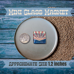 Yeehaw Y'all Mini Glass Magnets: Western Decor, Set of 6