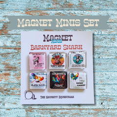 Mini Glass Magnets Barnyard Snark Magnets