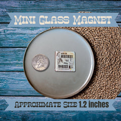 Yeehaw Y'all Mini Glass Magnets: Western Decor, Set of 6