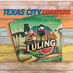 Luling Texas Bar Coaster, The Lone Star State Coaster