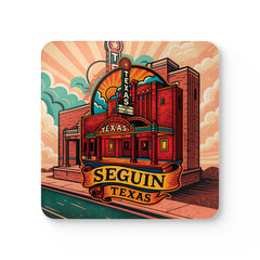 Seguin Texas Theater Bar Coaster, The Lone Star State Coaster