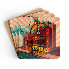 Seguin Texas Theater Bar Coaster, The Lone Star State Coaster