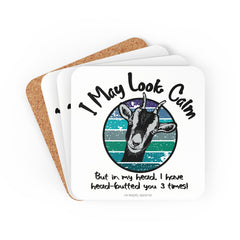 Calm Goat Farm Animal Coaster Set