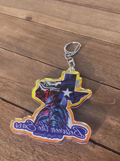 Texas Between the Ears Series Keychain