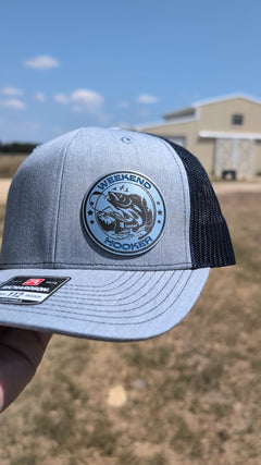 Weekend Hooker Trucker Hat – Richardson 112 in Heather Grey/Navy