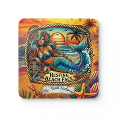 Mermaid Resting Beach Bar Coaster