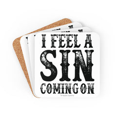 I Feel a Sin Coming on Western Coaster Set